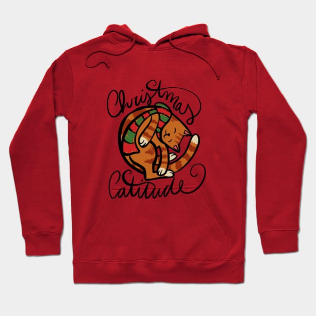 Christmas Catitude Hoodie by bubbsnugg